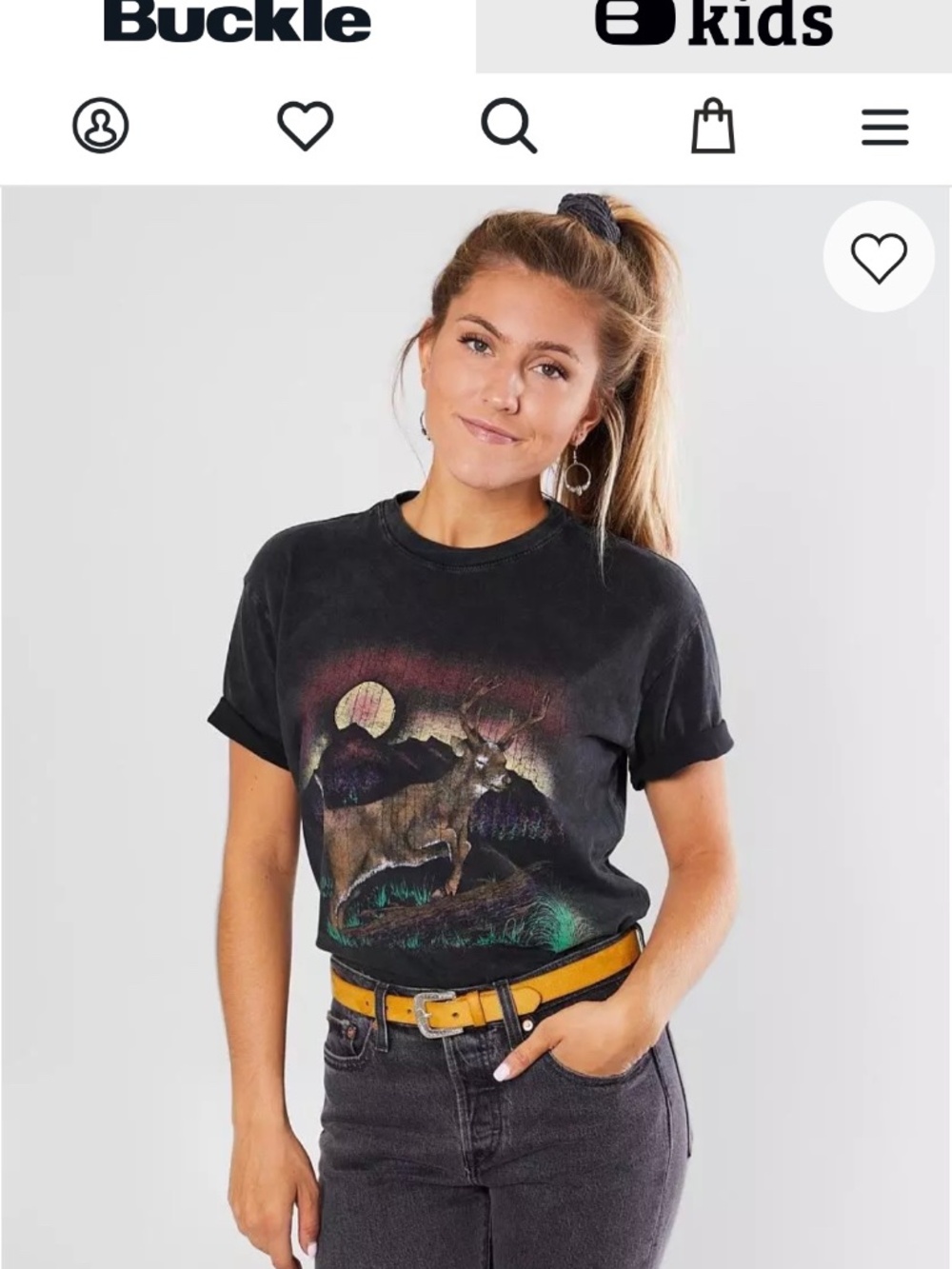 American Highway Jumping Deer T-shirt
